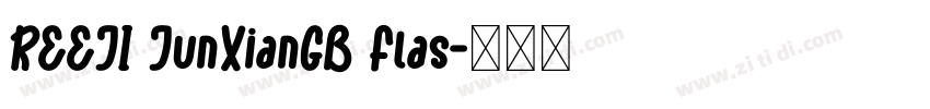 REEJI JunXianGB Flas字体转换